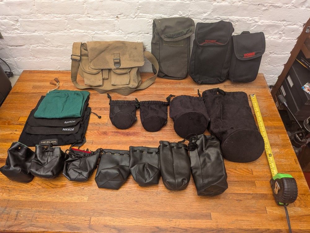 Lens Bags, Shoulder Bag, and Lens Sleeves for 500mm to Fish Eye Lenses
