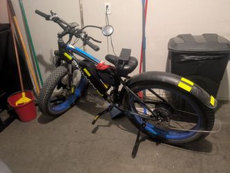 Fat tire adult electric bike works great!