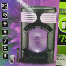 New Bluetooth Rechargeable Speaker 8"
