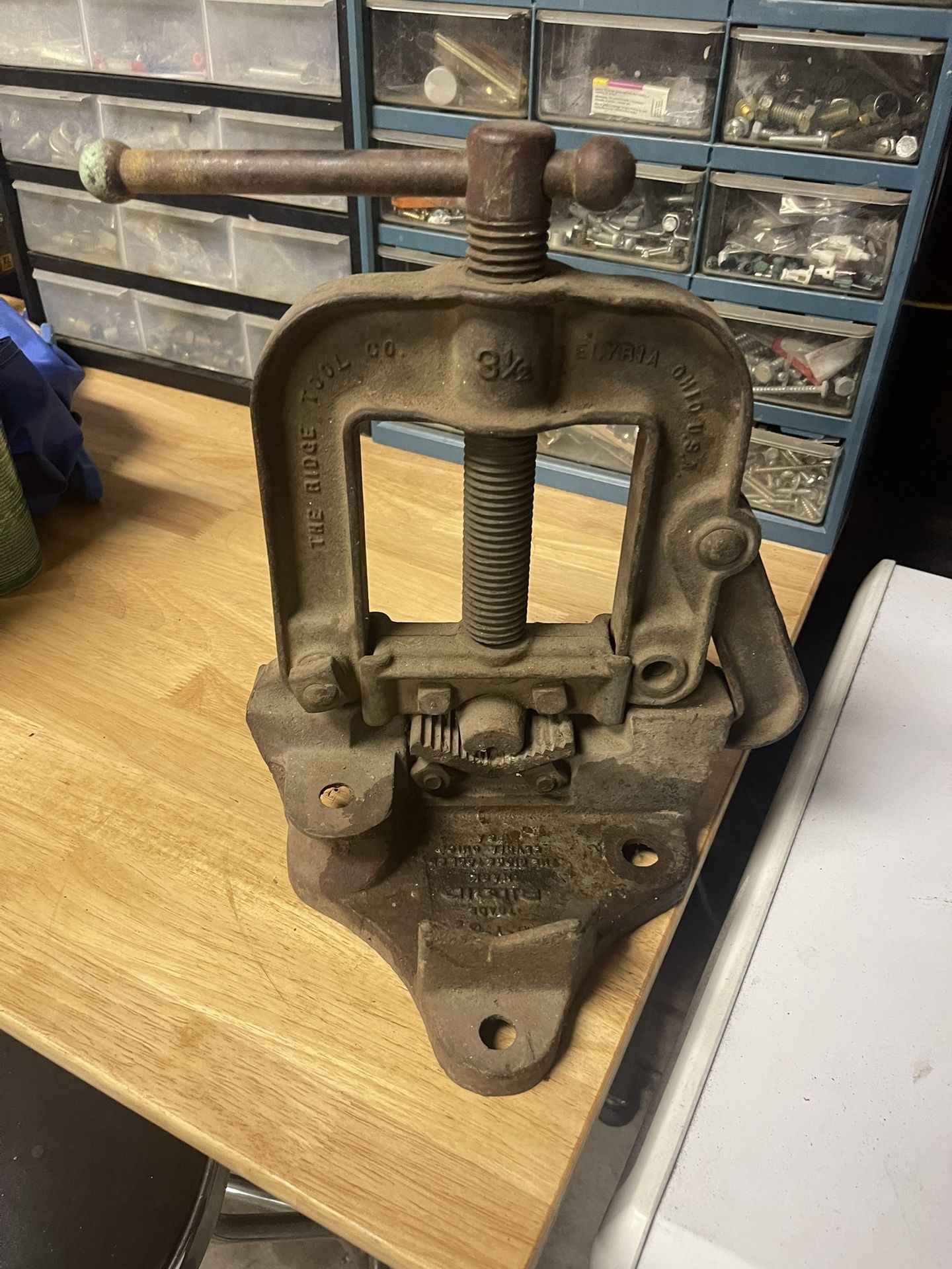Vintage Ridgid Pipe Thread Vice