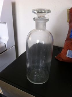 Clear glass jar decor