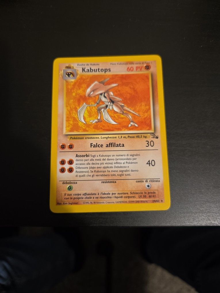 Kabutops Non Holo Pokémon Card
