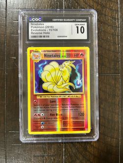 Ninetales 15/108 Evolutions Reverse Holo Card Pokémon TCG 🔥 CGC GEM MINT 10