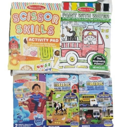 melissa and doug activity and puzzle lot