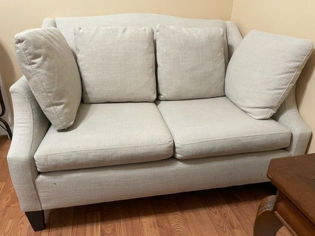 Beige Loveseat