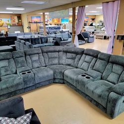Chocolate Sectional NEW AT STORE 