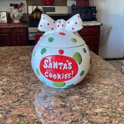 Santa Cookie Jar