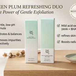 Cleanser & Toner - Green Plum