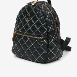 GUESS Women's Quilted Cessily Backpack in Black 