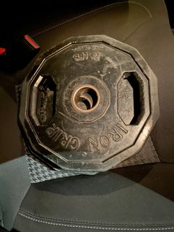 Two Iron Grip 25 Lb Plate
