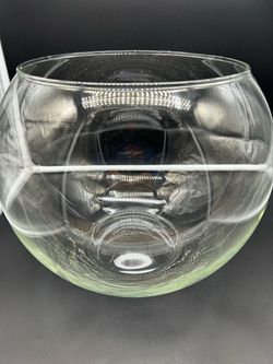 Large Clear Glass Fish Bowl