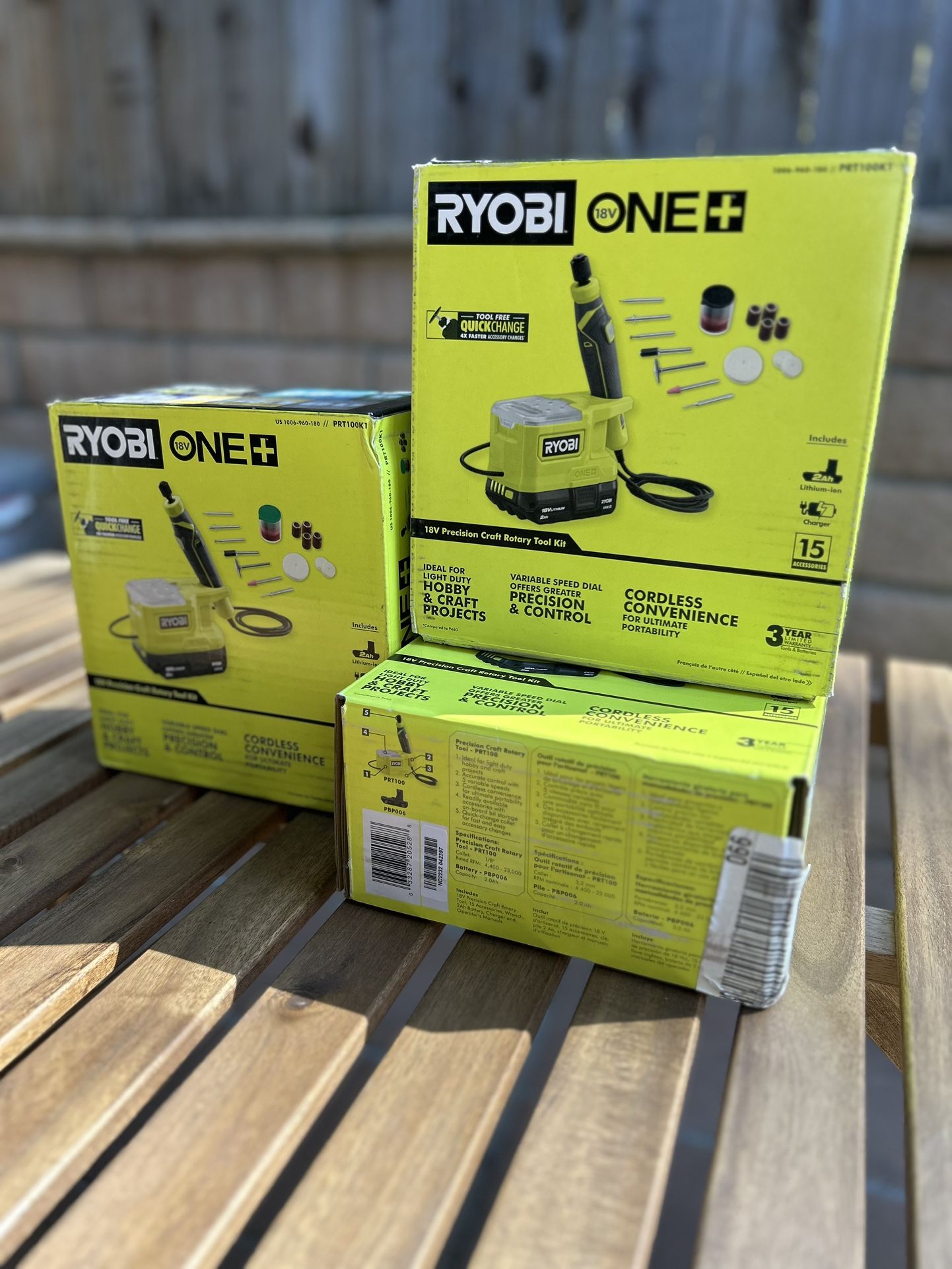 RYOBI ONE+ 18V Cordless Precision Craft Rotary Tool Kit with 2.0 Ah Battery and Charger