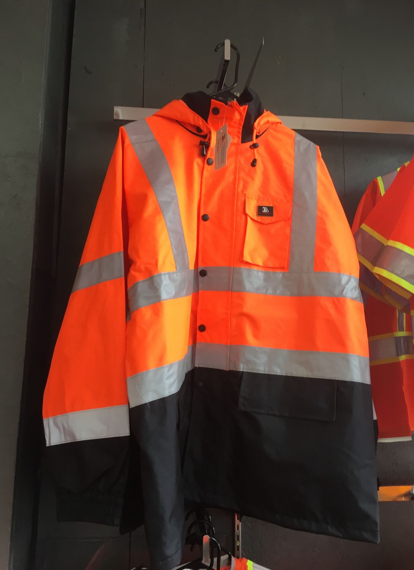 Lightweight waterproof high Visibility jacket