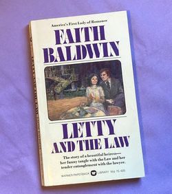 Vintage PB book Letty and the Law by Faith Baldwin 1974 Love is a Problem