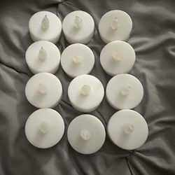 Set Of 12 LED Tealight Candles