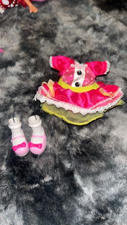 Lalaloopsy Jewels Sparkles Dress Outfit + Pink Shoes Replacement Clothes Lot