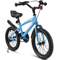 16” Blue Bike For Kids 