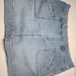High Sierra Light Blue Denim Mini Skirt
