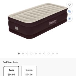 Maroon Tritech Airbed Twin 20" with Built-in AC Pump