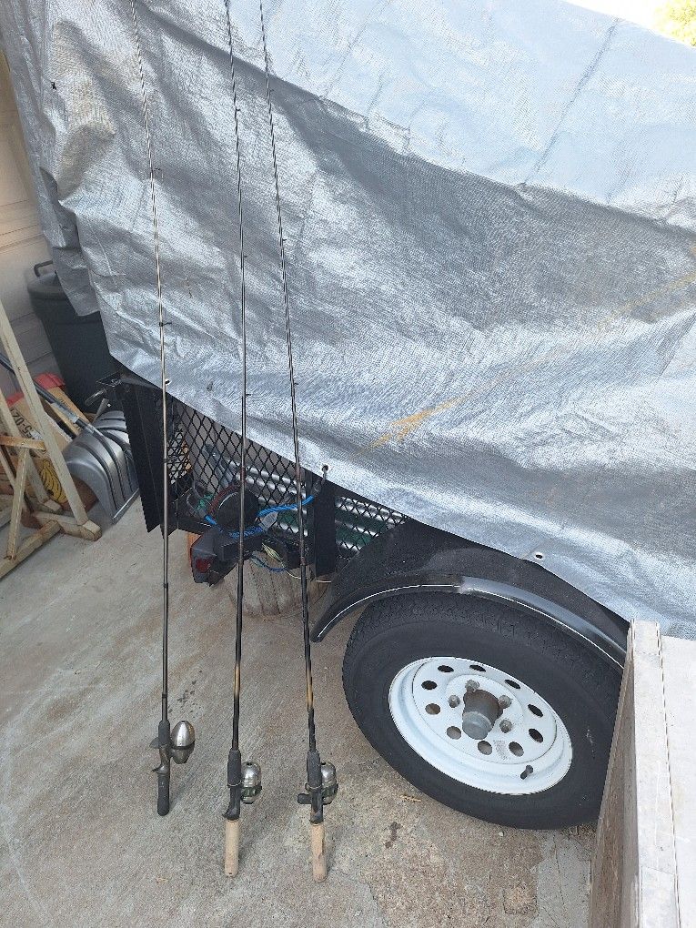 3 Fishing Poles For Sale 20.00 Each