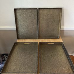 Serving Trays – Black Gold & Gold – Elegant & Sturdy