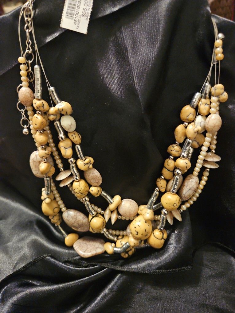 Chicos Multi Layer Beaded