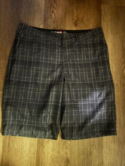Plaid Quicksilver Amphibian Shorts 38