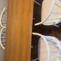 Nice Oak Wood Dining Table With 6 Chairs From article 