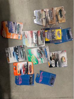 Huge collection of hot wheels and match box cars and others!