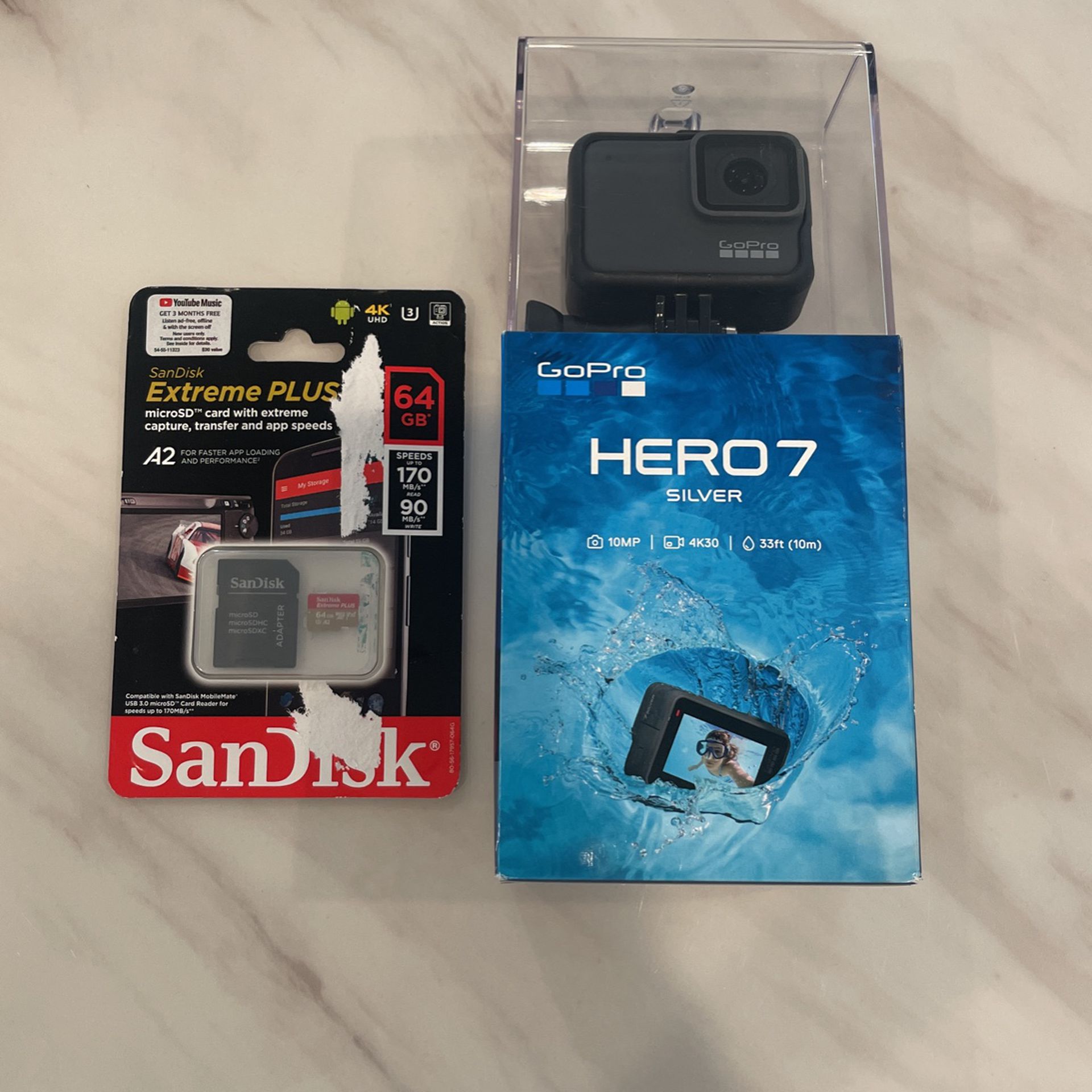 Brand New In Box GoPro Hero 7 With SD Card