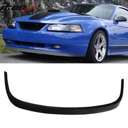 Fits 99-04 Ford Mustang Mach 1 Style Front Bumper Lip PU Rough Textured Surface