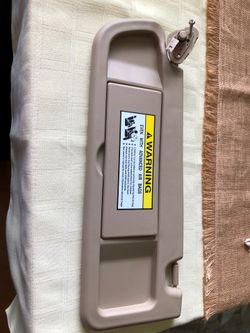 Genuine Honda Civic driver side sunvisor beige