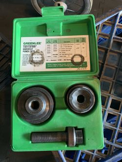 2 Green Lee Knock out punch sets $50 for Both