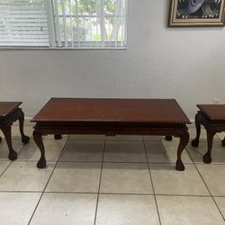 Wooden Coffee Tables & Two End Tables