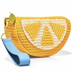 Adorable! BATH & BODY WORKS 💕🍋👛 LEMON WEDGE👛🍋💕w r i s t l e t  p u r s e  