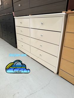 White eight drawer Diamond dresser cajonera Comoda chest