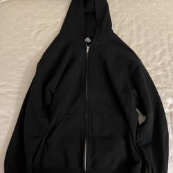 Black Zip Up Hoodie