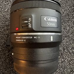 Sigma MC-11 Adapter With Canon 50mm 1.8 STM