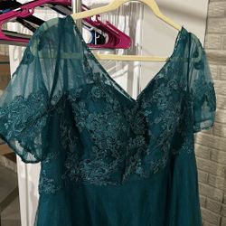 Azazie Brand Teal Bridesmaid Dress 
