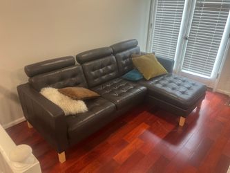 Leather couch