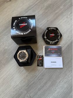 G-Shock Casio Silver on Black Mens Wristwatch