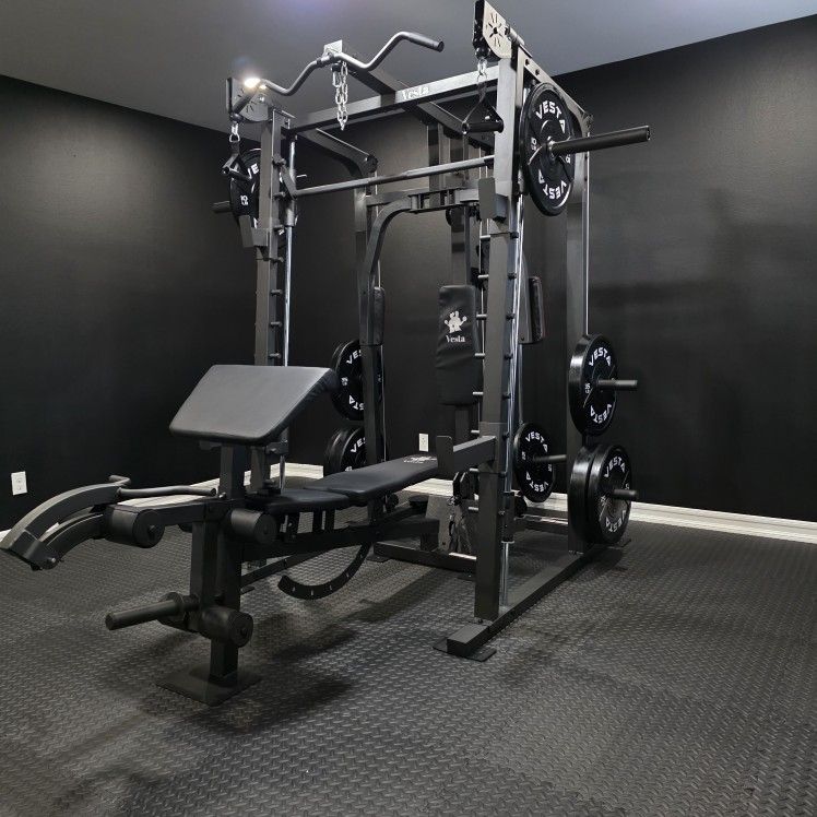 Smith Machine 2001 | Multi-Use Adj Bench | Gym Equipment | Fitness | Squat Rack | Excercise |🔴WEIGHTS AND BARBELL SOLD SEPARATELY 🔴 FREE DELIVERY 🚚