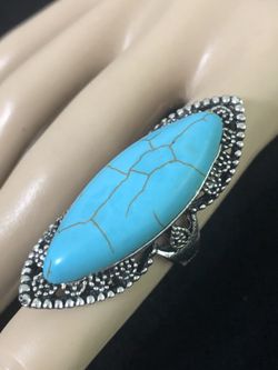 Long vintage ring stainless steel