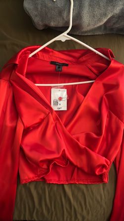 Silk Red Blouse Brand new