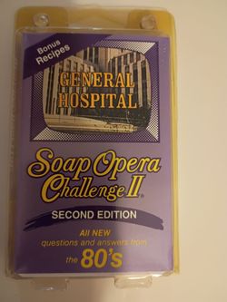 Collectable vintage game "Soap Opera Challenge II" General Hospital edition.