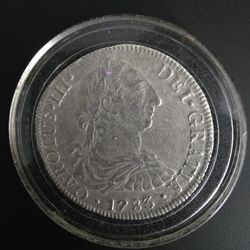 1783 Mexico Silver 8 Reales CAROLUS III Nice