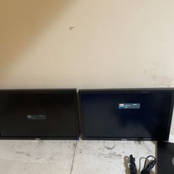 Dell Professional 22 E2214 Monitors It’s Two Of Them Cords Included Also A Stand