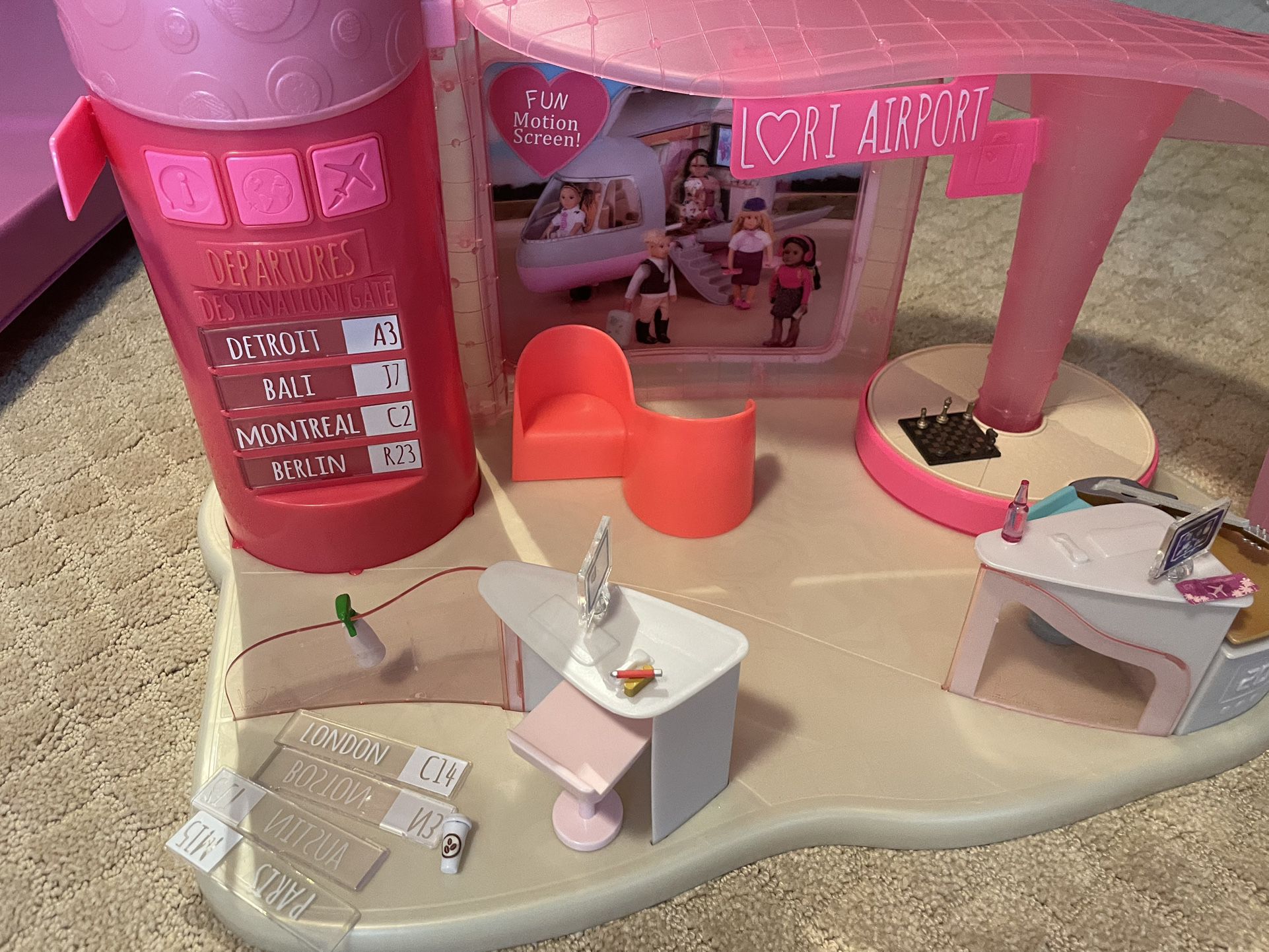 Lori Dolls Accessories Mini Cafe And Airport