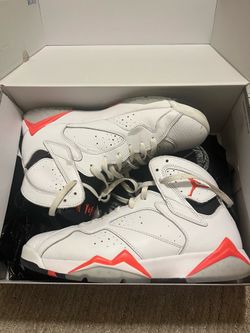 Jordan 7  retro white infrareds M size 9.5