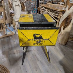 Recycle Metal Cabinet With Drawer, 